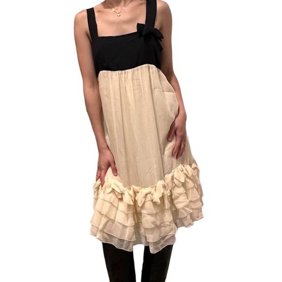 Juicy Couture Regal Silk Chiffon Babydoll Dress Size Small Y2K Crepe Mini - Picture 14 of 14